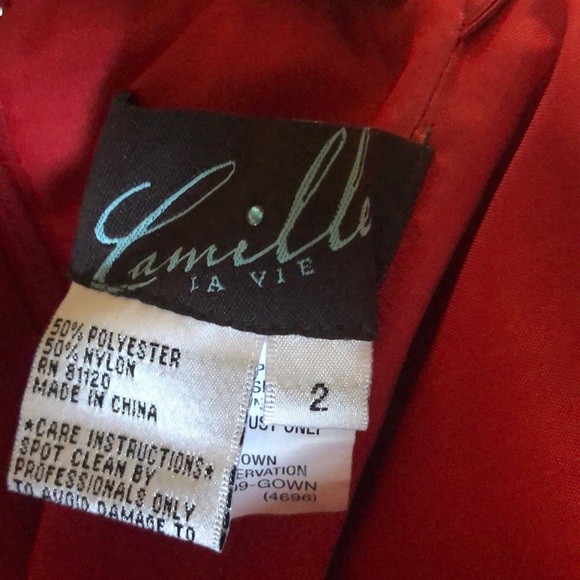 Camille Dress Red size 2 - Picture 5 of 5